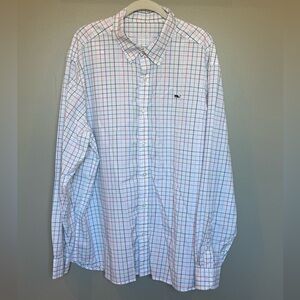 Men’s Vineyard Vines Performance XXL Classic Fit Whale Shirt